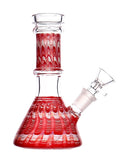 Mini glass water bong with wrap-n-rake tubing available for sale at High Roller Smoke in Lakewood, Colorado. 