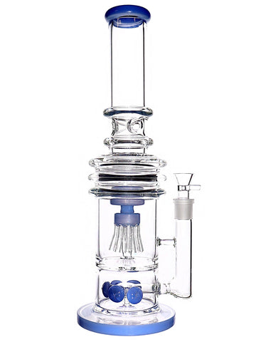 Mushroom Jellyfish Button Perc Straight Tube (16