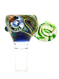 Nathan N8 Miers - Space Slide with Caramel and Green Agate (14mm)