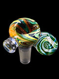 Nathan N8 Miers - Space Slide with Caramel and Green Agate (14mm)