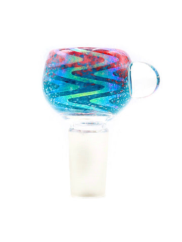 Raymond Bray Glass - Dichro Image Over Frit Bowl Slide (14mm)