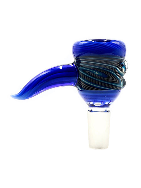Simple Glass - Royal Blue Swirl Horned Bowl / Slide 14mm – HRS