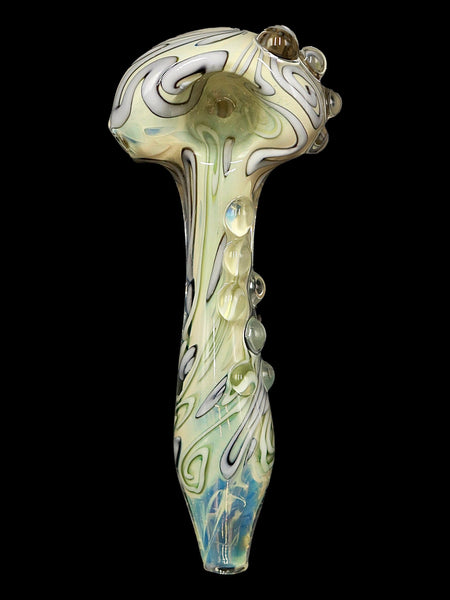 Skoeet Glass - Fumed Milky Inside-Out Hand Pipe Spoon (5.5”)