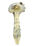 Skoeet Glass - Fumed Milky Inside-Out Hand Pipe Spoon (5.5”)