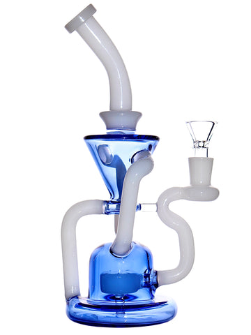 Slitted Puck Blue and White Klein Recycler (9.5