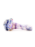 Solrac Glass - Fumed Color Swirl with Attached Mushie Hand Pipe (4")