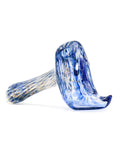 Three Trees Glass - Blue Flared Pointed Foot Hammer Hand Pipe (6")