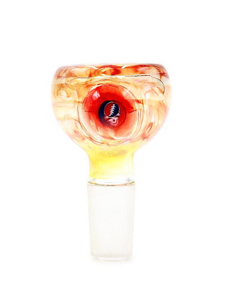 Three Trees Glass - Encased Grateful Dead Millie Flower Bowl Slides (14mm)
