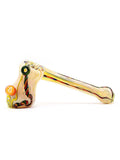 Vulcan Glass Art - Fully Worked Inside Out Sidecar Bubbler with Bitcoin Millie (6")