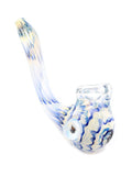 Three Trees Glass - Fumed Sherlock Hand Pipe with One-Piece Straw Hat Pirates Logo Millie (6")