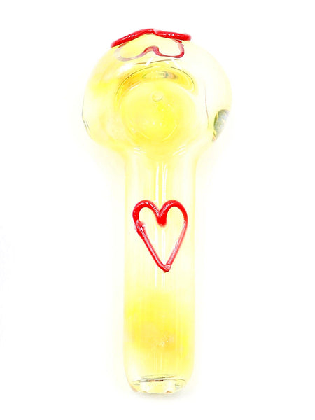 Three Trees Glass - Hearts Collection Hand Pipes (4")