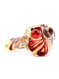 Three Trees Glass - Inside-Out Red Fuming Hand Pipe (4.5")
