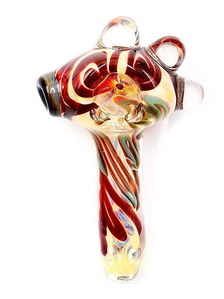 Three Trees Glass - Inside-Out Red Fuming Hand Pipe (4.5")