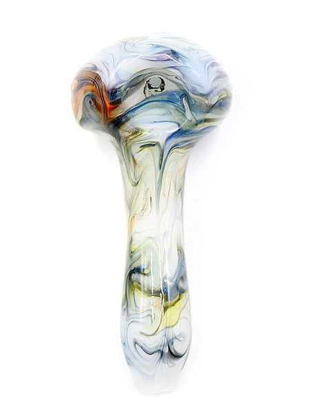 Three Trees Glass - Marble Winter Skies Hand Pipe Spoon (4")