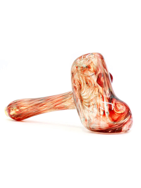 Three Trees Glass - Red Flared Foot Hammer Hand Pipe (6")