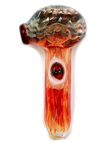 Three Trees Glass - Wrap 'N Rake Hand Pipe With Deadpool Millie (4