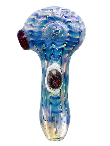 Three Trees Glass - Wrap 'N Rake Hand Pipe With Millie (4