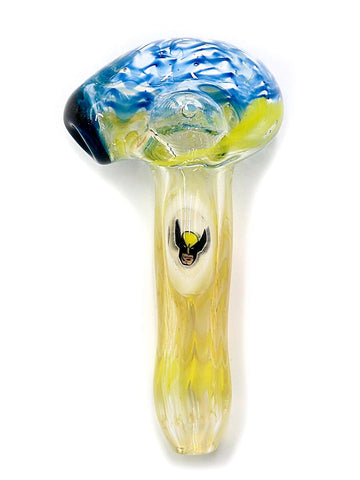 Three Trees Glass - Wrap 'n Rake Hand Pipe with Wolverine Millie (4