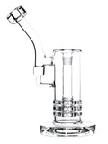 Clear Triple Stack Bubbler Dab Rig (9")