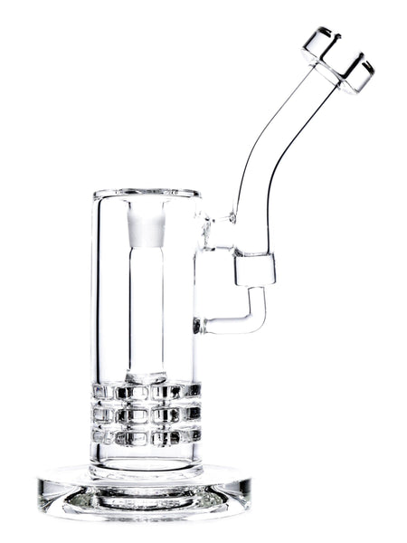 Clear Triple Stack Bubbler Dab Rig (9")