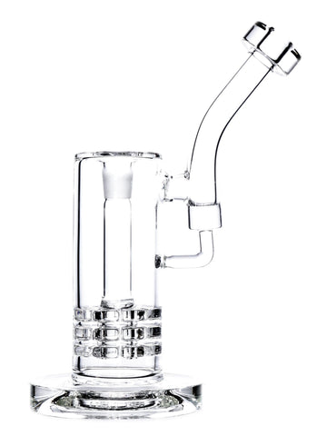 Clear Triple Stack Bubbler Dab Rig (9
