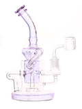 Tsunami Glass - Concentrate Dab Rig Showerhead Klein Recycler (9")