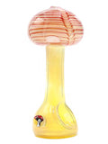 Vulcan Glass Art - Fully Fumed Standing Mushroom Hand Pipe (5")