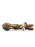 Vulcan Glass Art - Inside Out Wig Wag Dichro Chillum with Pokemon Millie (4")