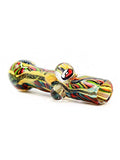 Vulcan Glass Art - Inside Out Wig Wag Dichro Chillum with Pokemon Millie (4")