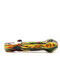 Vulcan Glass Art - Inside Out Wig Wag Dichro Chillum with Pokemon Millie (4")