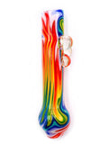 Vulcan Glass Art - Rainbow Wig Wag Chillum (3.5")