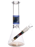 Retro Wig-Wag Decal Beaker Bongs (11")
