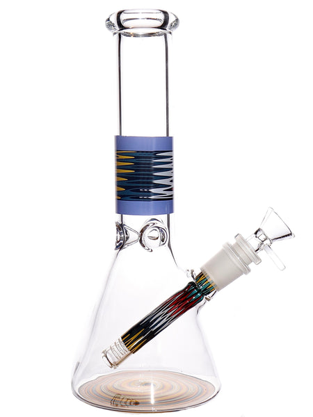 Retro Wig-Wag Decal Beaker Bongs (11")