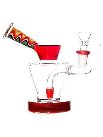 Wig-Wag Pyramid Can Dab Rig with Drip Catch (5.5