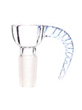 Zephyr Studios - Swirled Horn Built In Screen Slide / Bowl (14mm)