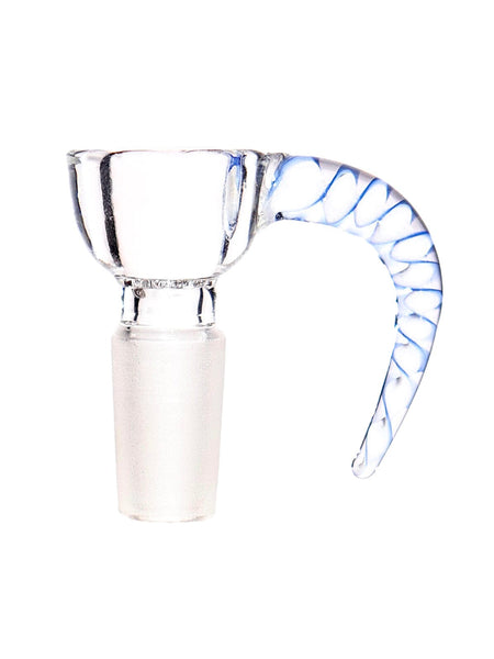 Zephyr Studios - Swirled Horn Built In Screen Slide / Bowl (14mm)