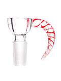 Zephyr Studios - Swirled Horn Built In Screen Slide / Bowl (14mm)