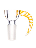 Zephyr Studios - Swirled Horn Built In Screen Slide / Bowl (14mm)