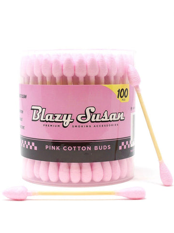 Blazy Susan Pink Cotton Swabs 100 Pack
