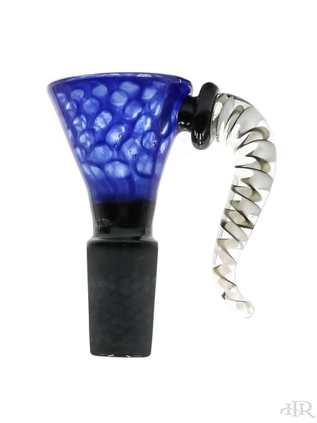 Horned Colored Honeycomb Replacement Slide Bowl (14mm)
