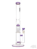 2K Glass Art - Stemline Diffuser Straight Tube With Tree Perc (18") Purple Right