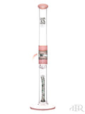 2K Glass Art - Wig Wag Reversal Showerhead Diffuser Straight Tube (19") Pink Back