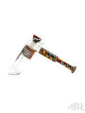 2K Glass Art - Wig Wag Reversal Showerhead Hammer Bubbler (8") Left