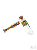 2K Glass Art - Wig Wag Reversal Showerhead Hammer Bubbler (8") Right