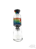 2K Glass Art - Wig Wag Reversal Showerhead Hammer Bubbler (8") Rainbow Front