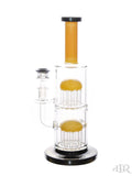Bougie Glass - Double Tree Perc Tube Gold Left