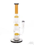 Bougie Glass - Triple Tree Perc Tube Gold Right