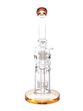 Swiss Barrel Torus Can Dab Rig Concentrate Water Pipe Thick Glass Bent Neck Showerhead Perc Front