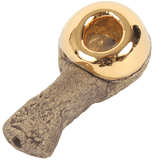 Celebration Pipes Volcanic Stone - 22k Gold Inlay Gold