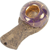 Celebration Pipes Volcanic Stone - 22k Gold Inlay Purple Haze